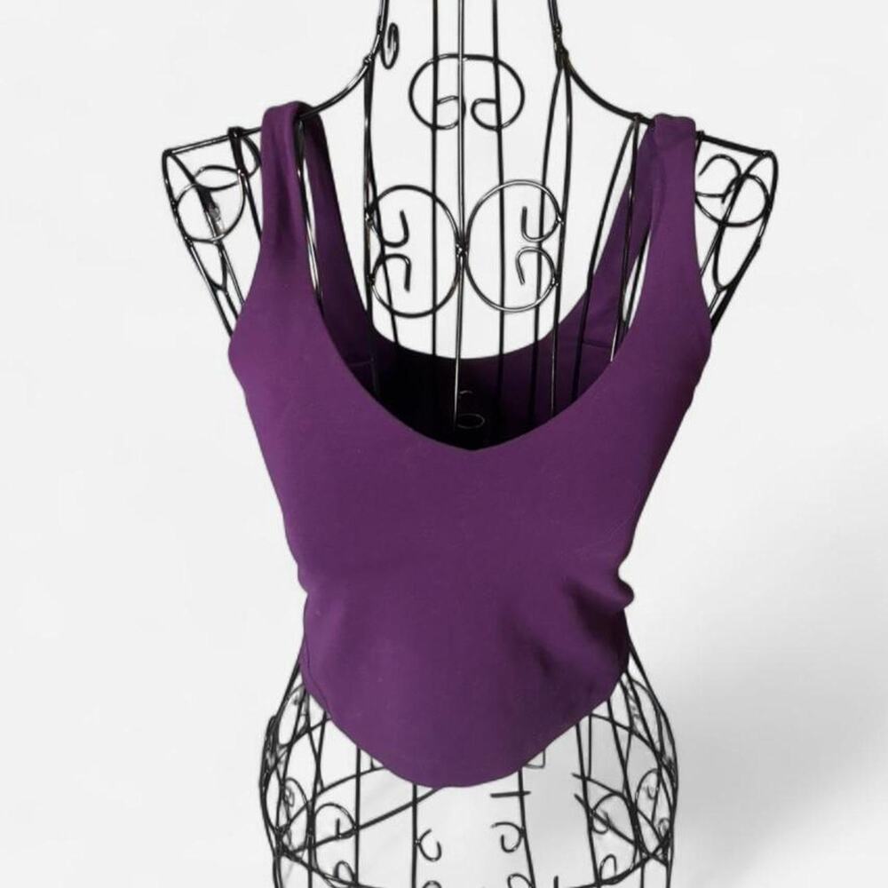 Lululemon Align Tank Top V-Neck Cropped Purple Size 6